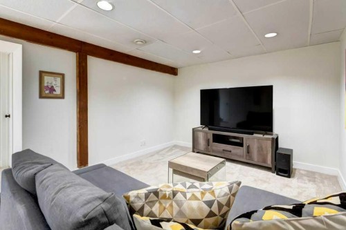 81 Healy Drive Sw, Calgary, AB - Indoor Photo Showing Living Room