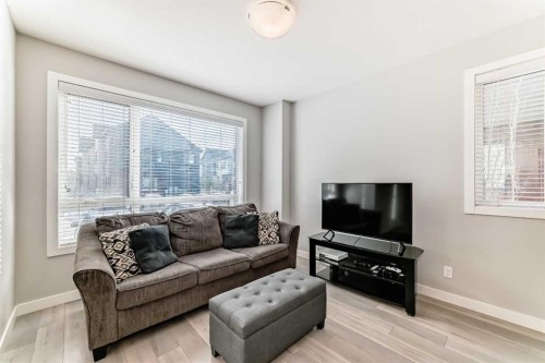 111 Redstone Crescent Ne, Calgary, AB - Indoor Photo Showing Living Room