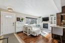 56 Haddock Road Sw, Calgary, AB  - Indoor With Fireplace 