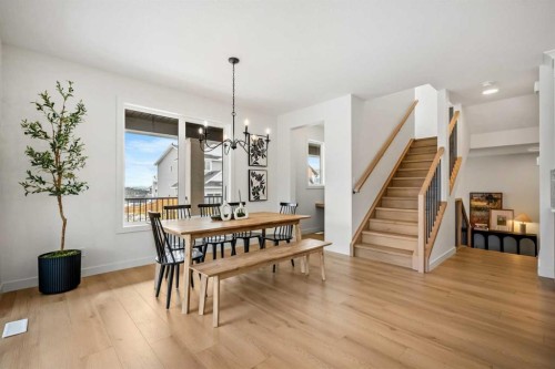 28 Sunvalley View, Cochrane, AB - Indoor Photo Showing Dining Room