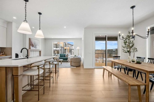 28 Sunvalley View, Cochrane, AB - Indoor Photo Showing Dining Room
