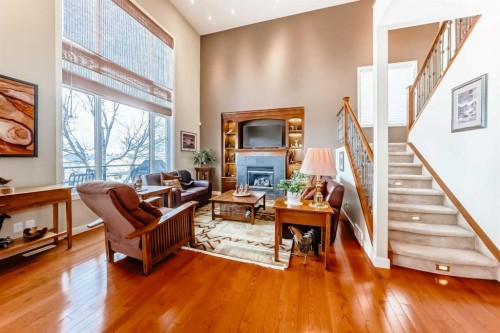 487 Rocky Ridge Drive Nw, Calgary, AB - Indoor With Fireplace