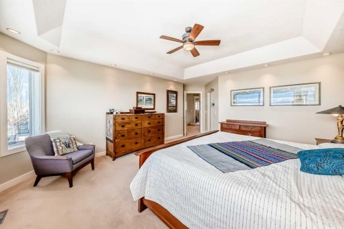 487 Rocky Ridge Drive Nw, Calgary, AB - Indoor Photo Showing Bedroom