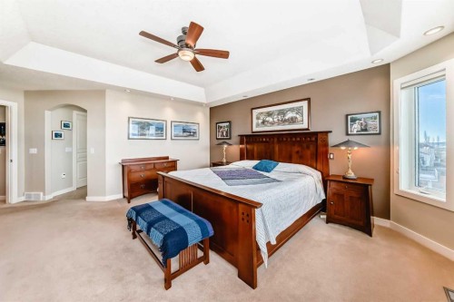 487 Rocky Ridge Drive Nw, Calgary, AB - Indoor Photo Showing Bedroom