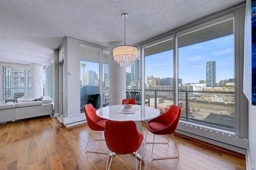 1006-433 11 Avenue Se, Calgary, AB - Indoor Photo Showing Dining Room