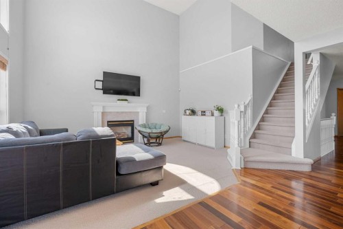 136 Coral Springs Landing Ne, Calgary, AB - Indoor With Fireplace