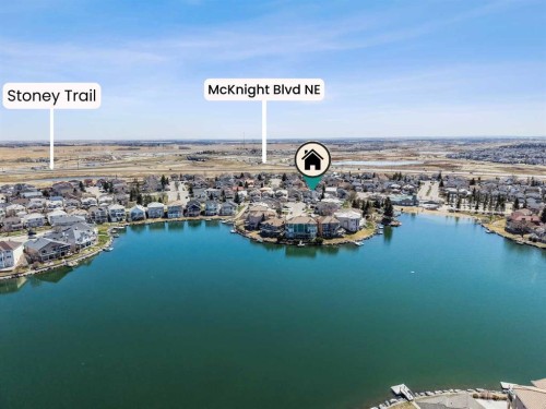 136 Coral Springs Landing Ne, Calgary, AB - Outdoor With Body Of Water With View