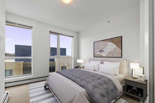 1001-325 3 Street Se, Calgary, AB - Indoor Photo Showing Bedroom