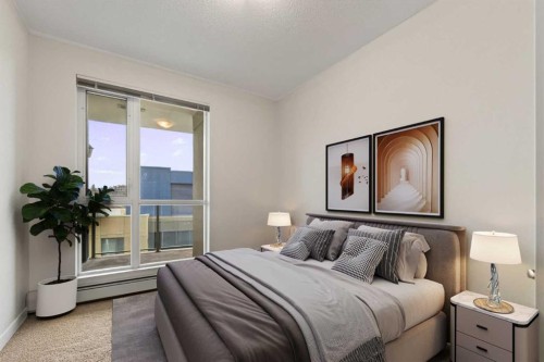1001-325 3 Street Se, Calgary, AB - Indoor Photo Showing Bedroom
