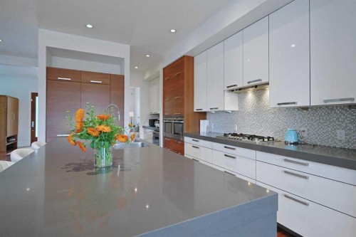 1707 Broadview Road Nw, Calgary, AB - Indoor Photo Showing Kitchen With Upgraded Kitchen