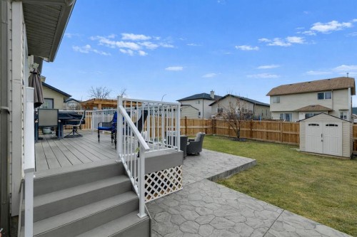 515 Stonegate Road Nw, Airdrie, AB - Outdoor With Deck Patio Veranda With Exterior