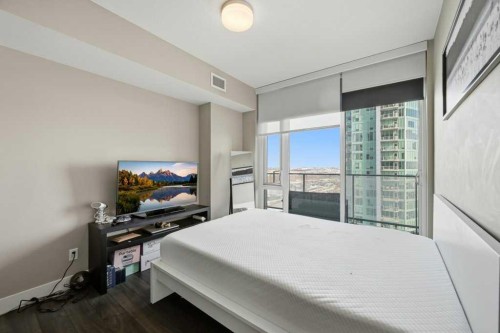 2604-1122 3 Street Se, Calgary, AB - Indoor Photo Showing Bedroom