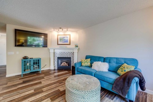 103 Riverview Circle Se, Calgary, AB - Indoor Photo Showing Living Room With Fireplace