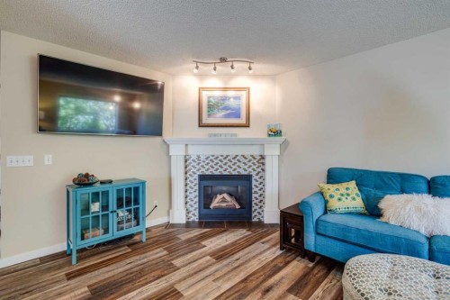 103 Riverview Circle Se, Calgary, AB - Indoor Photo Showing Living Room With Fireplace