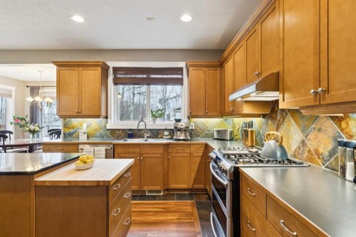 11 Wentworth Manor Sw, Calgary, AB - Indoor Photo Showing Kitchen With Double Sink