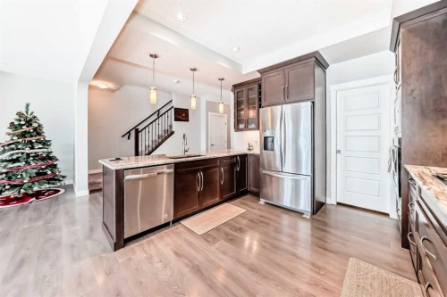 144 Nolancrest Circle Nw, Calgary, AB - Indoor Photo Showing Kitchen With Upgraded Kitchen