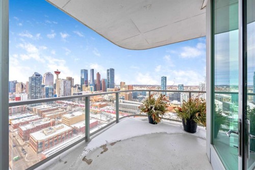 2901-433 11 Avenue Se, Calgary, AB - Outdoor With Balcony With View With Exterior