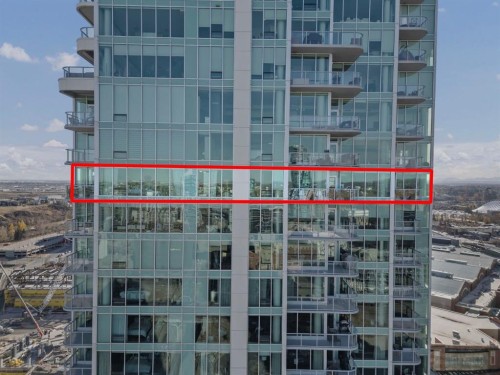 2901-433 11 Avenue Se, Calgary, AB - Outdoor With Balcony