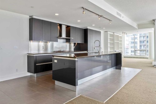 2901-433 11 Avenue Se, Calgary, AB - Indoor Photo Showing Kitchen With Upgraded Kitchen