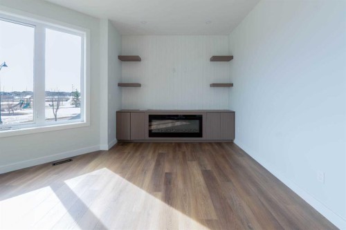 49 Lowden Close, Red Deer, AB - Indoor With Fireplace
