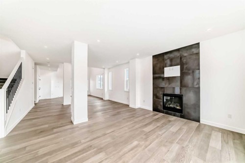 267 Chelsea Heath, Chestermere, AB - Indoor With Fireplace