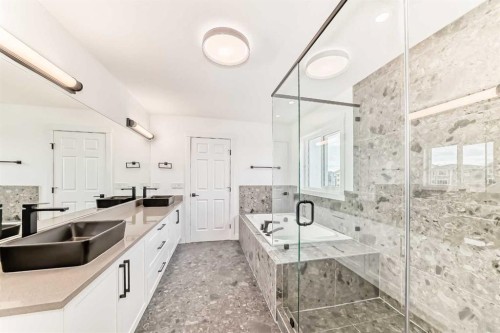 267 Chelsea Heath, Chestermere, AB - Indoor Photo Showing Kitchen With Double Sink