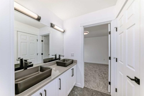 267 Chelsea Heath, Chestermere, AB - Indoor Photo Showing Kitchen With Double Sink