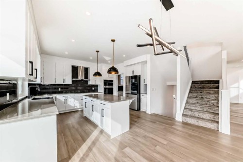 267 Chelsea Heath, Chestermere, AB - Indoor Photo Showing Kitchen With Upgraded Kitchen