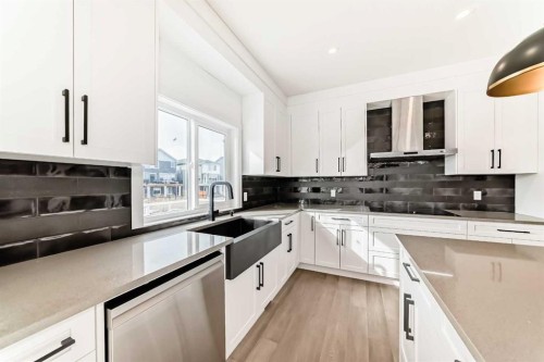 267 Chelsea Heath, Chestermere, AB - Indoor Photo Showing Kitchen With Upgraded Kitchen