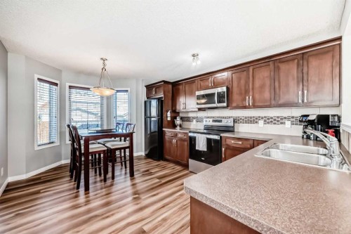6 Elgin Meadows Gardens Se, Calgary, AB - Indoor Photo Showing Kitchen With Double Sink