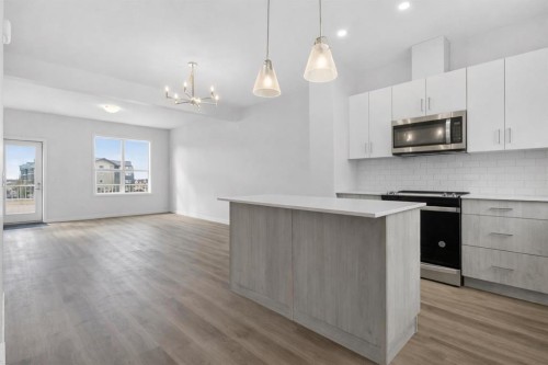 403-137 Red Embers Link Ne, Calgary, AB - Indoor Photo Showing Kitchen With Upgraded Kitchen