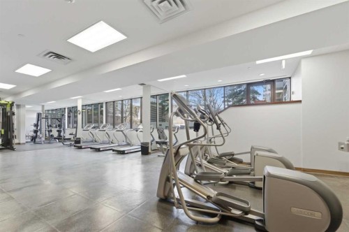 825-222 Riverfront Avenue Sw, Calgary, AB - Indoor Photo Showing Gym Room