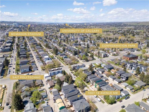 1007 18 Avenue Nw, Calgary, AB - Outdoor With View