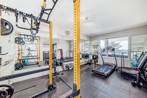 268 Springbluff Bay Sw, Calgary, AB - Indoor Photo Showing Gym Room