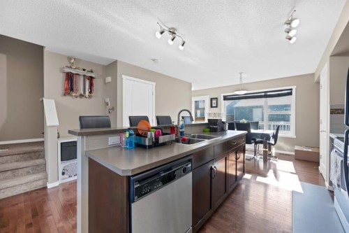 108 Panamount Way Nw, Calgary, AB - Indoor Photo Showing Kitchen With Double Sink