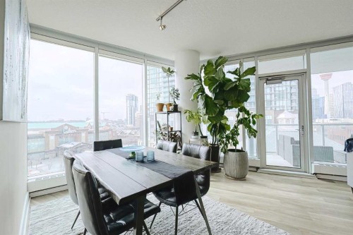 705-433 11 Avenue Se, Calgary, AB - Indoor Photo Showing Dining Room