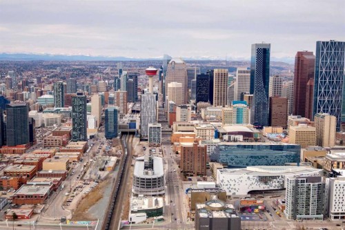 705-433 11 Avenue Se, Calgary, AB - Outdoor With View