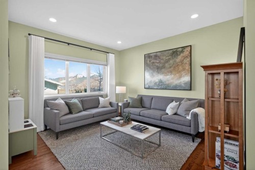 228 Mahogany Grove Se, Calgary, AB - Indoor Photo Showing Living Room