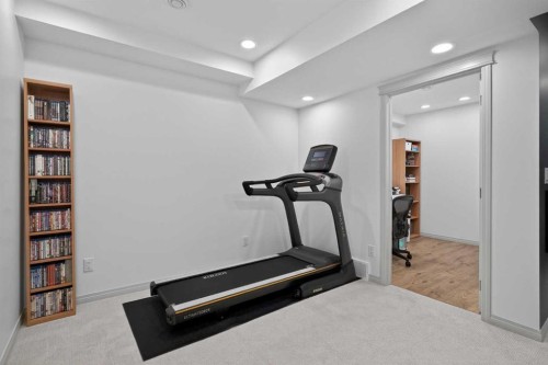 228 Mahogany Grove Se, Calgary, AB - Indoor Photo Showing Gym Room