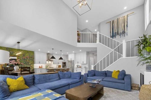 105 Westpoint Way Sw, Calgary, AB - Indoor Photo Showing Living Room