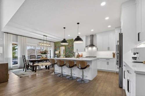 105 Westpoint Way Sw, Calgary, AB - Indoor Photo Showing Kitchen With Upgraded Kitchen