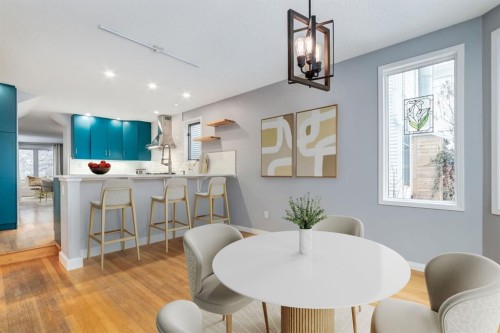 1749 7 Avenue Nw, Calgary, AB - Indoor Photo Showing Dining Room