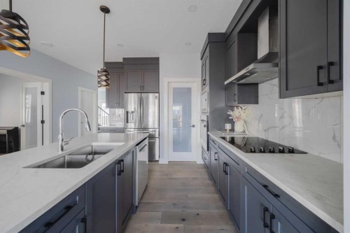 62 Legacy Glen Terrace Se, Calgary, AB - Indoor Photo Showing Kitchen With Double Sink With Upgraded Kitchen