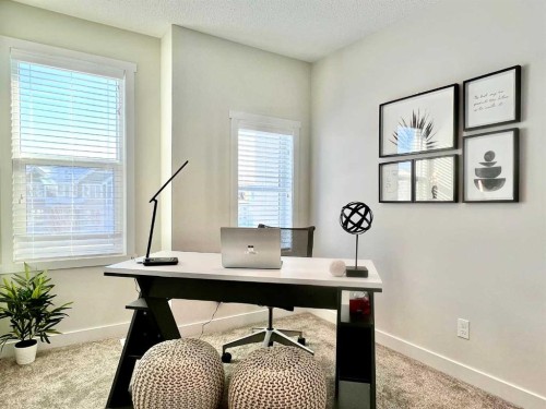 144 Carrington Boulevard Nw, Calgary, AB - Indoor Photo Showing Office