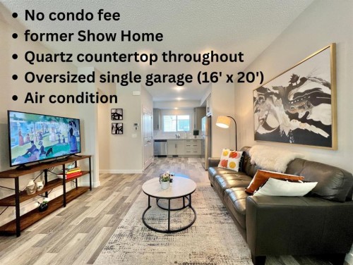 144 Carrington Boulevard Nw, Calgary, AB - Indoor Photo Showing Living Room