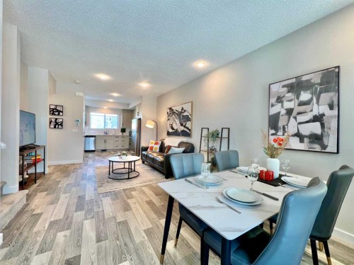 144 Carrington Boulevard Nw, Calgary, AB - Indoor Photo Showing Dining Room