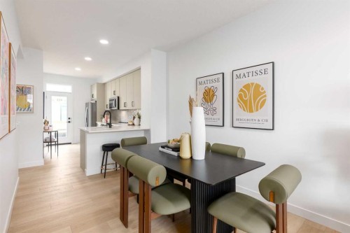 78 Heirloom Passage Se, Calgary, AB - Indoor Photo Showing Dining Room