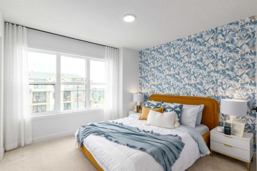 78 Heirloom Passage Se, Calgary, AB - Indoor Photo Showing Bedroom