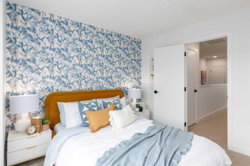 78 Heirloom Passage Se, Calgary, AB - Indoor Photo Showing Bedroom