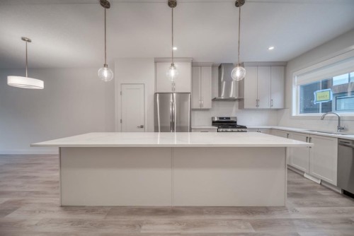 81 Royal Elm Green Nw, Calgary, AB - Indoor Photo Showing Kitchen With Upgraded Kitchen